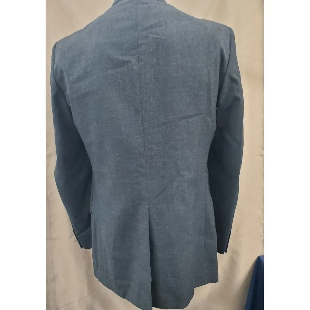 USA Made Winston Hill‎ Mens Jacket 42 Grey  2 Button Flap Pockets